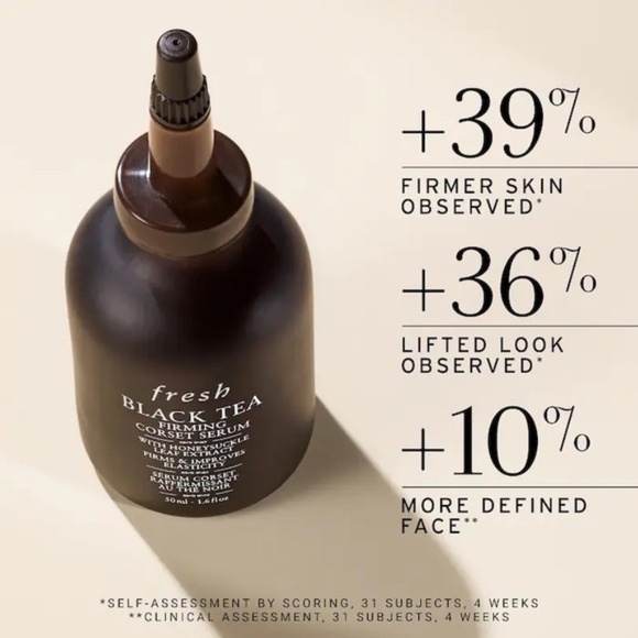 Fresh Black Tea Firming Corset Serum Skin Elasticity Anti Aging Fine Lines Glow - Picture 4 of 5